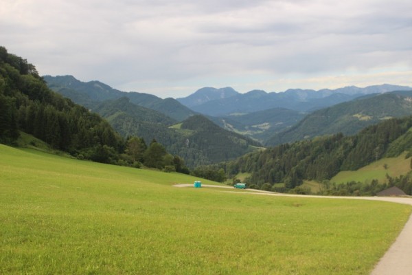 A view from near the site nestled in the foothills of the Alps in Upper Austria