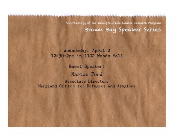 Picture of brown paper bag with text