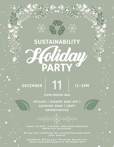 recycling flier for holiday party