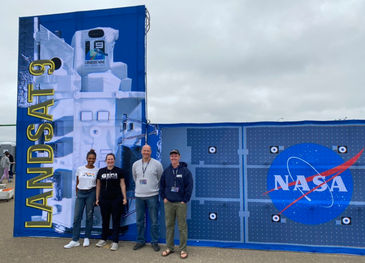 GEDI team members at Landsat 9 launch