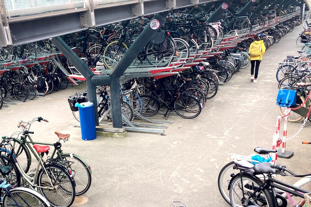 Bicycle parking  in the Netherlands