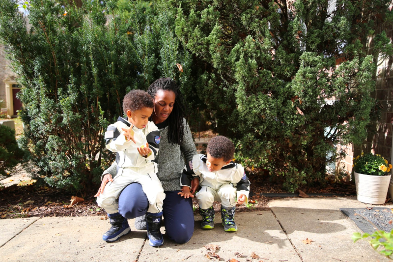 Nakalembe and her twins