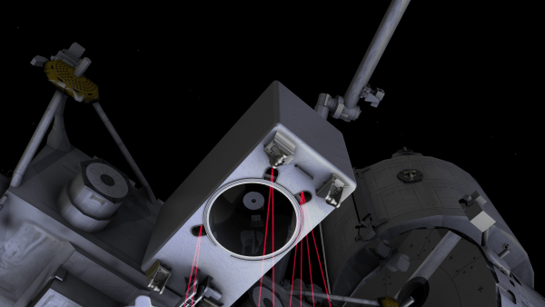 3D model of the GEDI instrument on the ISS 